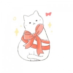 超萌的猫动漫头像可爱图片