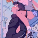 唯美一对两张的动漫cp情头图片