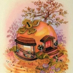 童话般温馨的唯美小屋高清头像图片