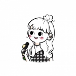 抖音很火好看高清的可爱女孩简笔画手绘头像