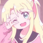 微信高清动漫版的粉红可爱系女头图片