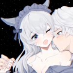 动漫高清超甜的超可爱情头亲吻图片