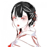 古风高清黑暗丧丧的女头图片