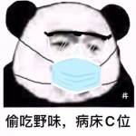 熊猫头戴口罩表情包头像图片