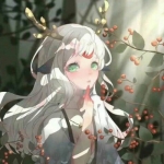 鹿角动漫闺蜜高清头像图片