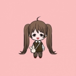 可爱高清超萌的漫画小女孩儿头像图片