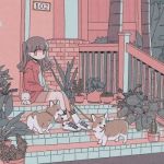 可爱高清普通简单好看的插画人物头像女图片