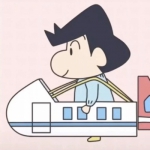 蜡笔小新五人开火车高清可爱团头图片