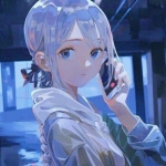 动漫高清干净温柔的女头图片