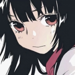 动漫女生高清丧系头像图片