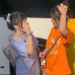 女生闺蜜两人真人两张高清头像图片