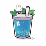 超萌高清可爱的卡通奶茶头像图片