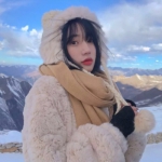 女生冬季仙气可爱高清头像图片