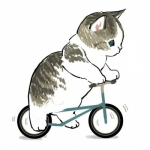 超萌可爱插画手绘猫高清头像图片