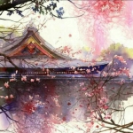 古风漫画风景高清头像图片