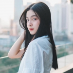 真人长发治愈系温柔女头图片