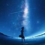 梦幻意境蓝色星空头像图片