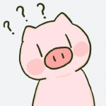 可爱简单卡通猪猪头像图片